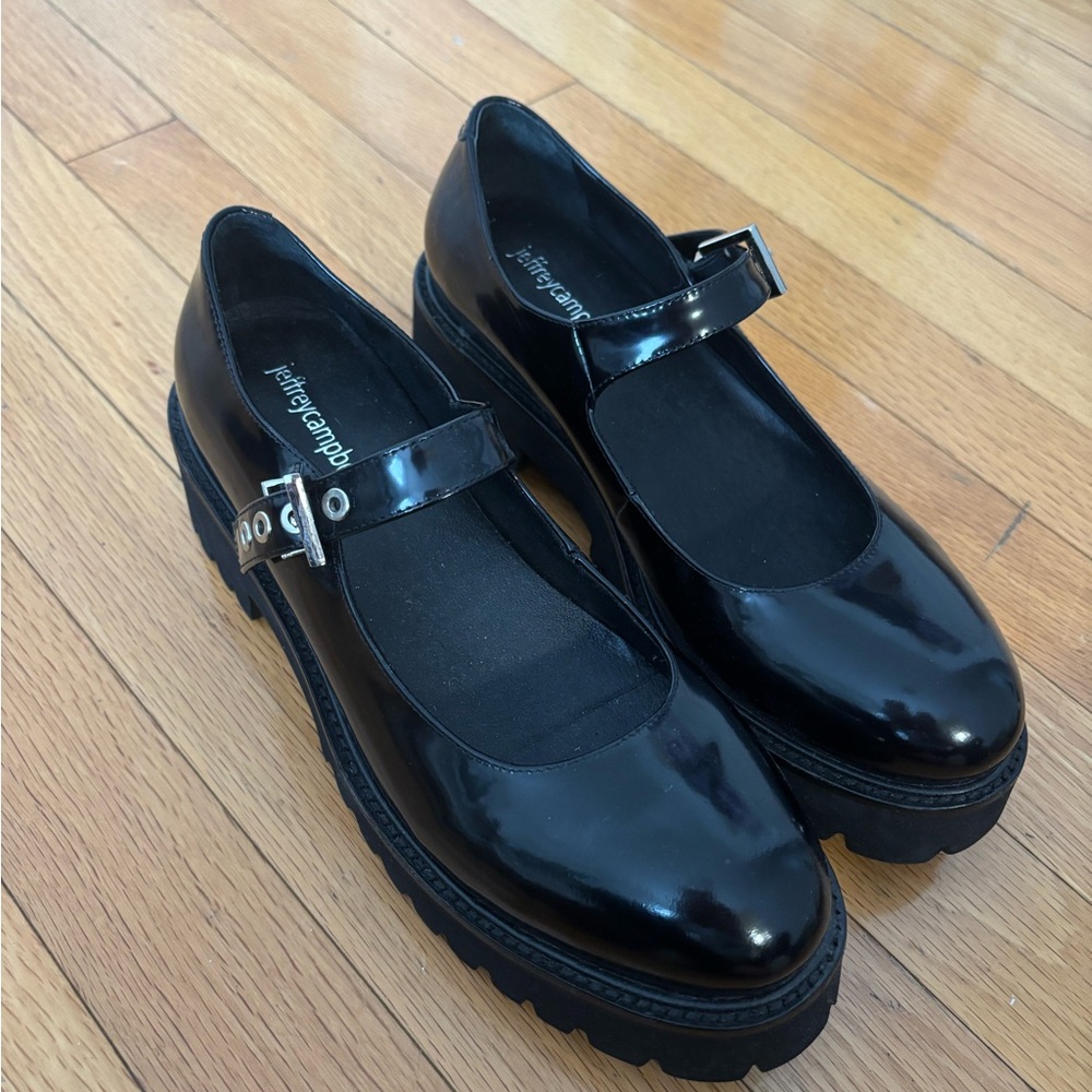 Jeffrey Campbell Black Platform Mary Janes